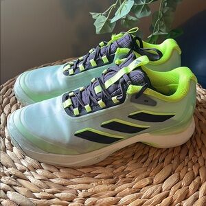 Adidas Neon Green and Black Sneakers